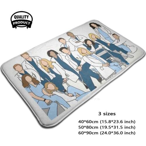 S Comfortable Door Mat Rug Carpet Foot Pad Greys Greys Anatomy Tv Tv Shows Series Computer Laptop Vsco Teen Teenage Girls Artsy