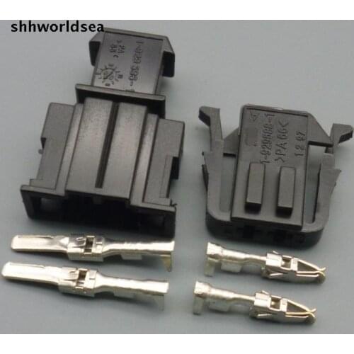 Shhworldsea 5/30/100sets 3.5mm 2pin male female way automotive plug 191 972 712 191 972 702