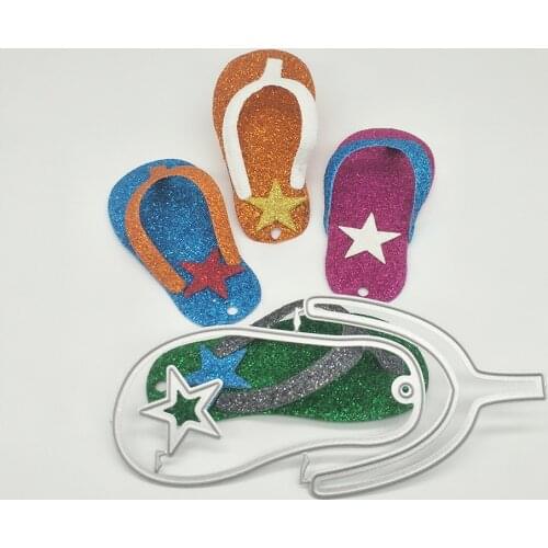 Slipper chinela baboosh loafer keychain pendant metal cutting knife mold, scrapbook, photo album, greeting card, DIY decoration