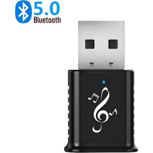 USB Bluetooth Adapter 5.0 Wireless Receiver 5.0 Mini Bluetooth Mini Stereo AUX USB 3.5mm Adapter For TV PC Computer Laptop Car