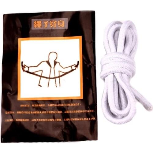 Rope Thru Body Rope Magic Tricks Magician Gimmick Stage Magic Illusion Email video to you