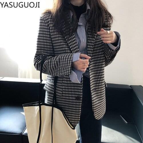 YaSuGuoJi Women's Casual Blazers