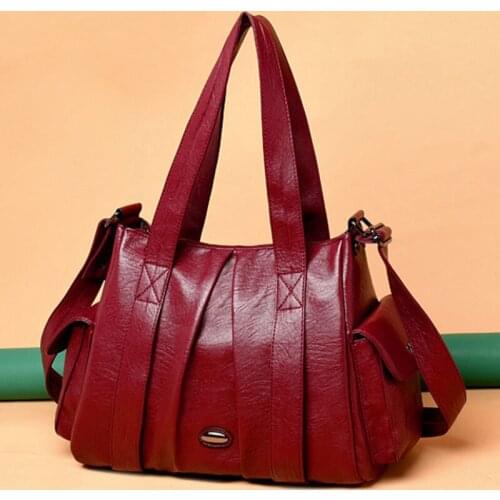 Large Capacity Handbag Leather Women Tote Bag High Quality Shoulder Crossbody Bags for Women 2021 New Luxury Sac A Main Travel