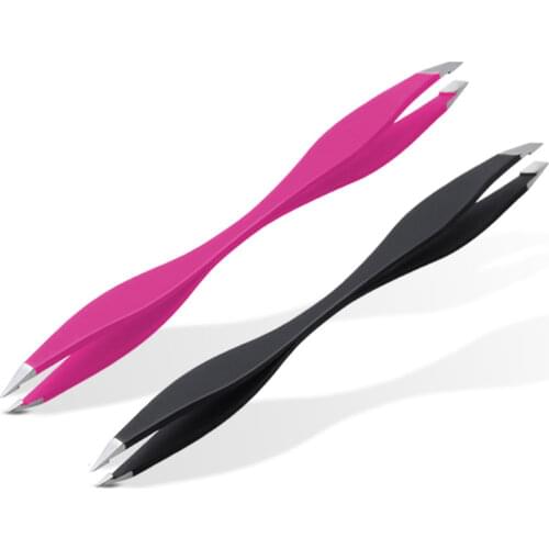 1 Pcs Tweezers Rose Beauty Makeup Tools Double Ended Eyebrow Tweezer Anti-static Eyelash Extension Pinset For Trim Eyebrows