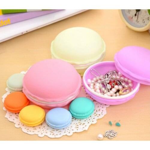 200pcs Macaron Coin Purses Women Fashion Girls Cute Small Wallets Little Jewelry Box Candy Colors SN539