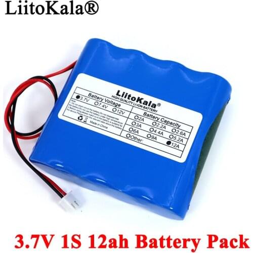 3.7V 18650 Lithium Battery Pack 12000mAh Fishing LED Light Bluetooth Speaker 4.2V 12ah Emergency DIY batteries with PCB