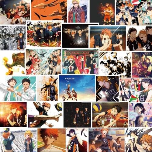 30pcs Japanese Anime Haikyuu!! Graffiti Stickers Volleyball Junior Sticker For Suitcase Laptop Luggage Motorcycle Skateboard Car