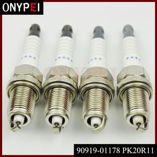 4PCS/Lot PK20R11 90919-01178 Iridium Spark Plug For TOYOTA Corolla AE92 Engine Rav4 2.0 9091901178