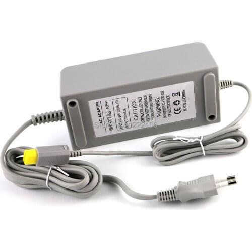 3PCS EU US Plug AC Power Supply Charger Adapter Charger for Nintendo for Wii U 100-240V AC 15V 5A Cable Cord Adapter
