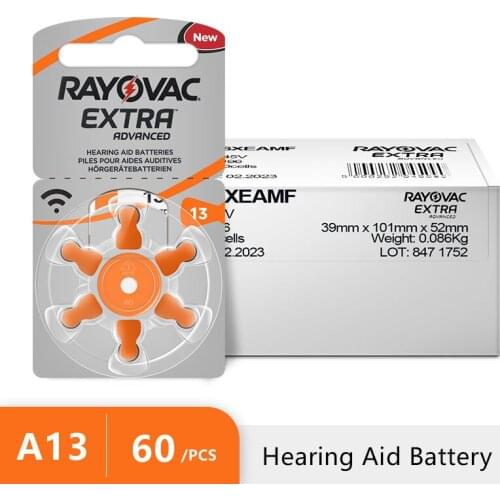 Hearing Aids Battery A13 13A 13 P13 PR48 RAYOVAC EXTRA Zinc Air 13/A13 Dropshipping Mini Batteries For Sound Amplifier Earphones