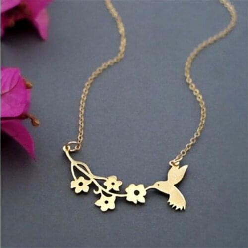 American hot style olive tree branch versatile titanium steel necklace for mom girlfriend