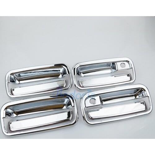 Car ABS Chrome handle Protective Cover Door Handle Outer Bowls Trim Chorme For Toyota Land Cruiser 90 Prado FJ90 J90 1996-2002