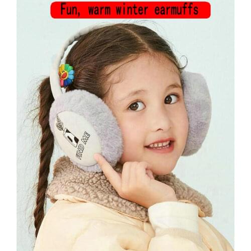 Childrens earmuffs Winter warm plush earmuffs Child ear protection Warm earmuffs