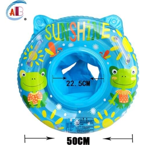 0-3 years Kids Baby Swimming Ring Durable Inflatable Float Swimming Pool Ring Double Leak-Proof Train Safety Water Toy Pool