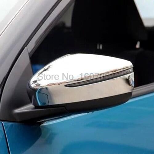 For Nissan Lannia 2016 With Turn Signal Light 2pcs Chrome Car Exterior Side Mirror Cover Protectors Rearview Mirror Trim