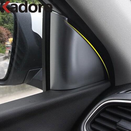 For Renault Kadjar 2016 ABS Matte Interior A Pillar Window Protect Cover Frame Trim Auto Parts Accessories 2pcs/set
