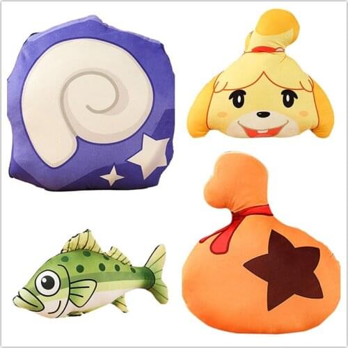 37cm Animal Crossing Fossil Pillow Plush Doll Toy Cartoon Plush Cushion Christmas Gifts 37cm anime Cosplay accessories Girl gift