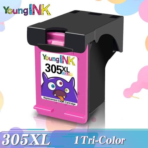 Tricolor YOUNGINK 305XL Ink Cartridge Remanufactured replacement For HP 305XL hp305 DeskJet 1210 2710 2720 4110 6030 printer