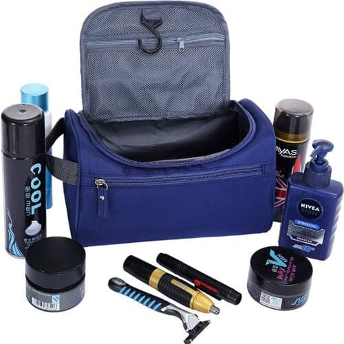 Men cosmetics cosmetic bag Waterproof oxford toiletry bag travel organizer High capacit mill sand Beautician case Bath Wash bag