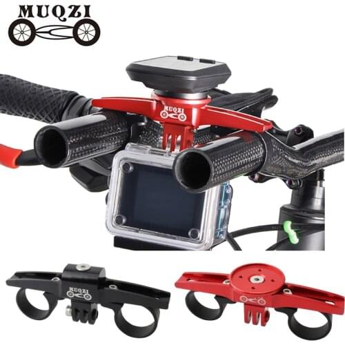 MUQZI Bike Triathlon Handlebar Computer Mount Holder TT Bar Support Sports Camera Bracket For WAHOO Garmin Bryton GoPro