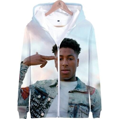 Hot YoungBoy Hoodies Men/Women Sweatshirts YoungBoy Never Broke Again Hoodie Mens Zipper Hoody Spring/Winter Jacket Coats