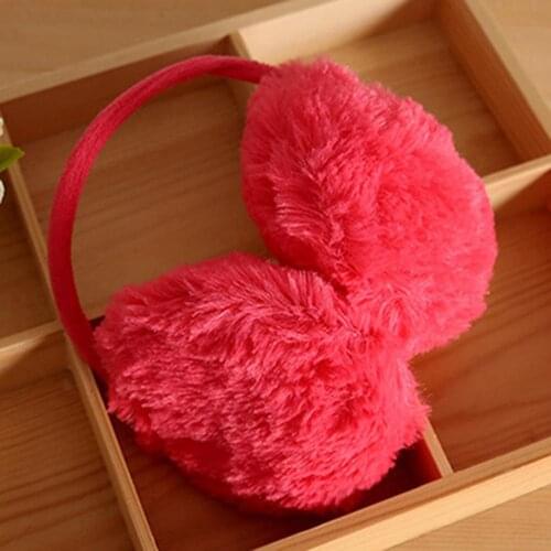 Soft Warm Solid Color Plush Knit Earmuff for Outdoor