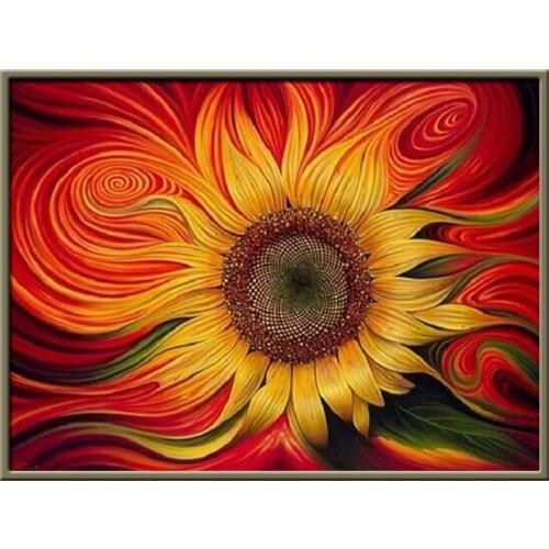 Flowers DIY Embroidery 11CT Cross Stitch Kits Craft Needlework Set Printed Canvas Cotton Thread Home Decoration Dropshipping