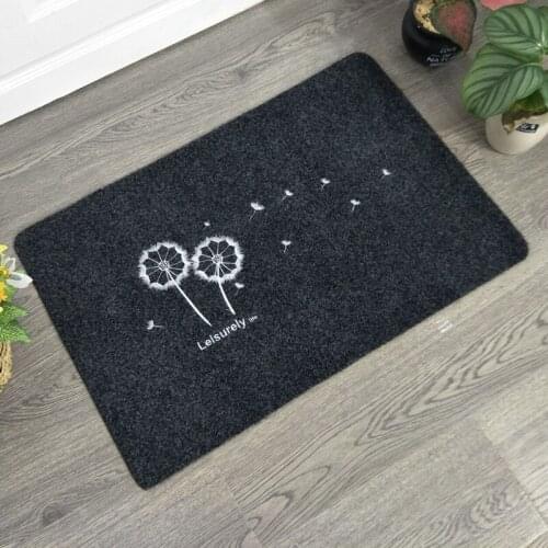 Plant Kitchen Floor Mat Welcome Outdoor Entrance Doormat TPR Rubber Non-Slip Mud-removing Sand-stripping Area Rug Bath Carpet