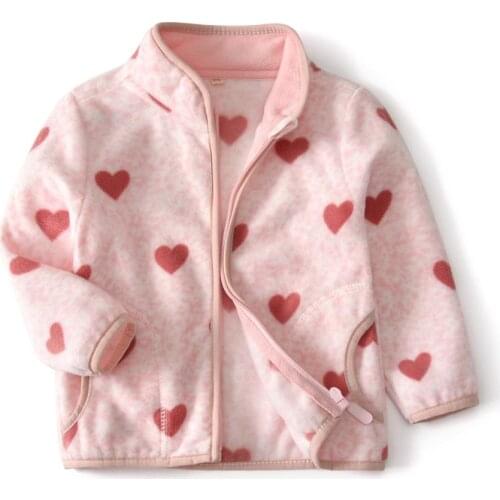 New 2020 spring autumn children kids jackets baby girls polar fleece jackets girl soft warm jackets outwear