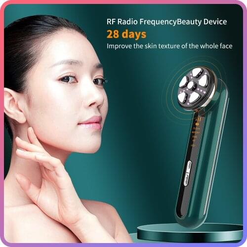B04 RF Radio Frequency Beauty Device Skin Care EMS Lifting Machine V Face Wrinkle Reduction Photon Rejuvenation Facial Massager