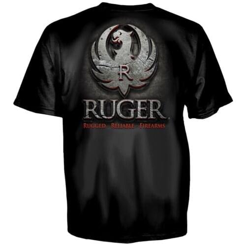 RUGER FIREARMS METAL T shirt Men STURM RUGER & CO American Heather Gray Firearms casual gift tee USA Size