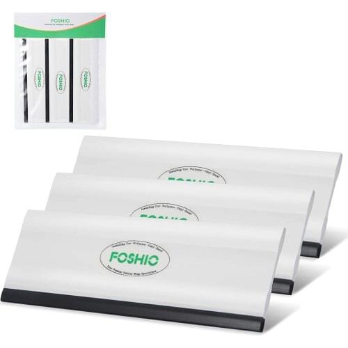 FOSHIO 3pcs 6inch Long Vinyl Wrap Squeegee Scraper Soft Carbon Fiber Car Wrapping Tool Window Film Tint Tool Auto Cleaning Tool