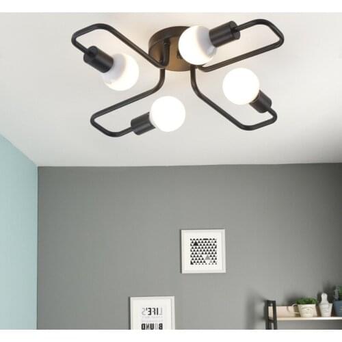 Nordic Style New Modern LED Chandelier Lights Living Dining Room Bedroom Hall Salon Indoor Lighting 4 6 8 Heads