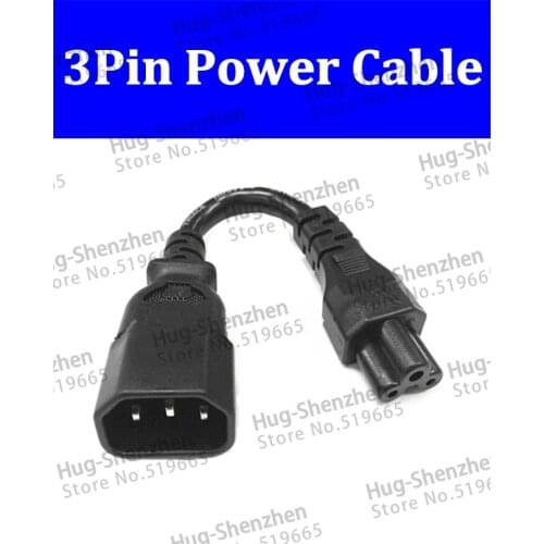 High quality 5pcs 220V power cable to laptop power adapter cable 3pin male to female power extension cable