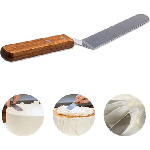 YOMDID Cake Cream Spatula Stainless Steel Pastry Dessert Decoration Cake Tools Butter Cream Smoother Spreader Knife Bakeware
