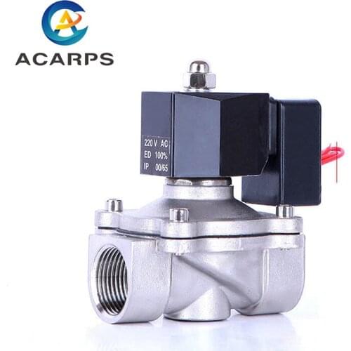1" Energy Saving Normally Closed Stainless Steel Solenoid Valve Switch Valve Water Valve 24 Hours Energize Not Fever