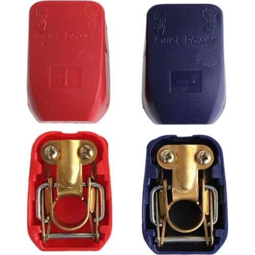 2Pcs/Set Durable Universal 12V Car C-aravan Boat Quick Release Battery Terminals Clamps