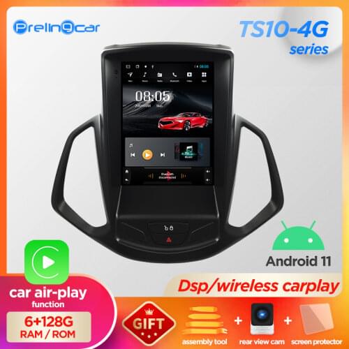 4G Lte 32G Vertical screen android 10.0 system multimedia video radio player for ford Ecosport SUV 2014-2018 navigation stereo