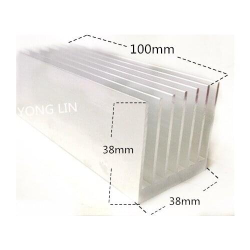 5pcs aluminum Heatsink 38*38-100mm/triode fin/The LED strips heat sink/Specical Led heat dissipation