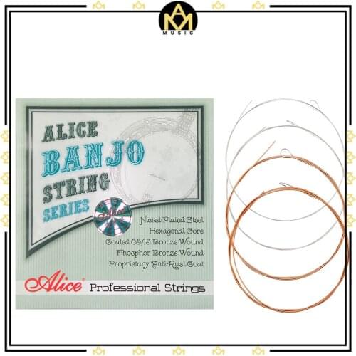Alice Banjo String AJ07 Banjo Strings 009 to 030 inch Plated Steel Coated Nickel Alloy Wound AJ07 1 SET