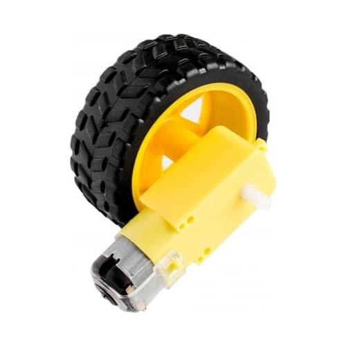 8Lot/package Deceleration Biaxial DC motor + supporting wheels , a / smart car chassis, motor /robot car wheels