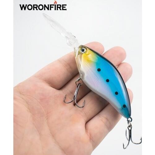 110mm 17g Crankbait Long Lip Fishing Lure Floating Bionic Wobbler Crank Bait Artificial Lure Hard Bait 3D Eyes Minnow Bass Bait