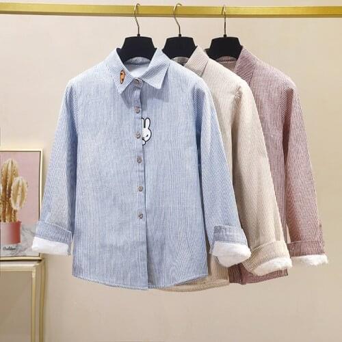 JEYONGZOO Women's Striped Shirts