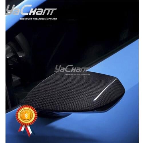 Forged / Plain Dry Carbon Fiber Mirror Frame Fit For 14-19 Huracan LP610-4 & LP580-2 Coupe Spyder Side Mirror Frame Replaceme