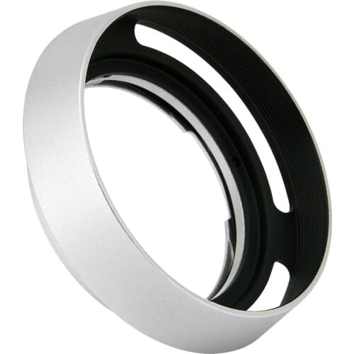 Haoge LH-ZV12 Round Metal Lens Hood for Carl Zeiss C Biogon T* 2.8/28 28mm f2.8 ZM, C Sonnar 1.5/50 50mm f1.5 ZM Lens silver