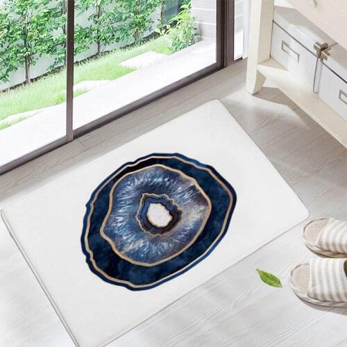 Minimalist Geometric Patterns Floor Mats Living Rooms Anti-slip Carpet for Bedroom Kitchen Bathroom Rug Welcome Mats Front Door