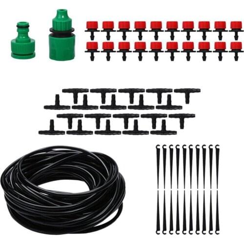 Drip Irrigation Kits 50M Adjustable Drip Irrigation System for Garden Greenhouse Patio Lawn makes plants grow better