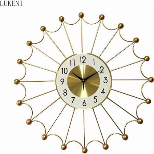 Wall Clock Modern Minimalist Creative Clock Ferris Wheel Iron Clock Living Room Wall Decoration Light Luxury Art Wall Table
