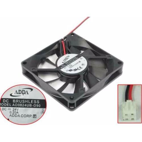 ADDA AD0824UB-D90 G DC 24V 0.20A 80x80x15mm Server Cooling Fan