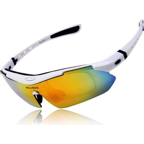 UV Protection Polarized Cycling Motorcycle Glasses Bike Goggles Outdoor Sports Bicycle moto Sunglasses With 5 Lens